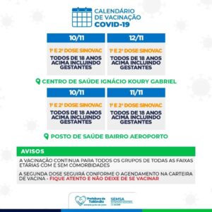 Calendário de vacinação contra a Covid-19 em Tailândia. Confira