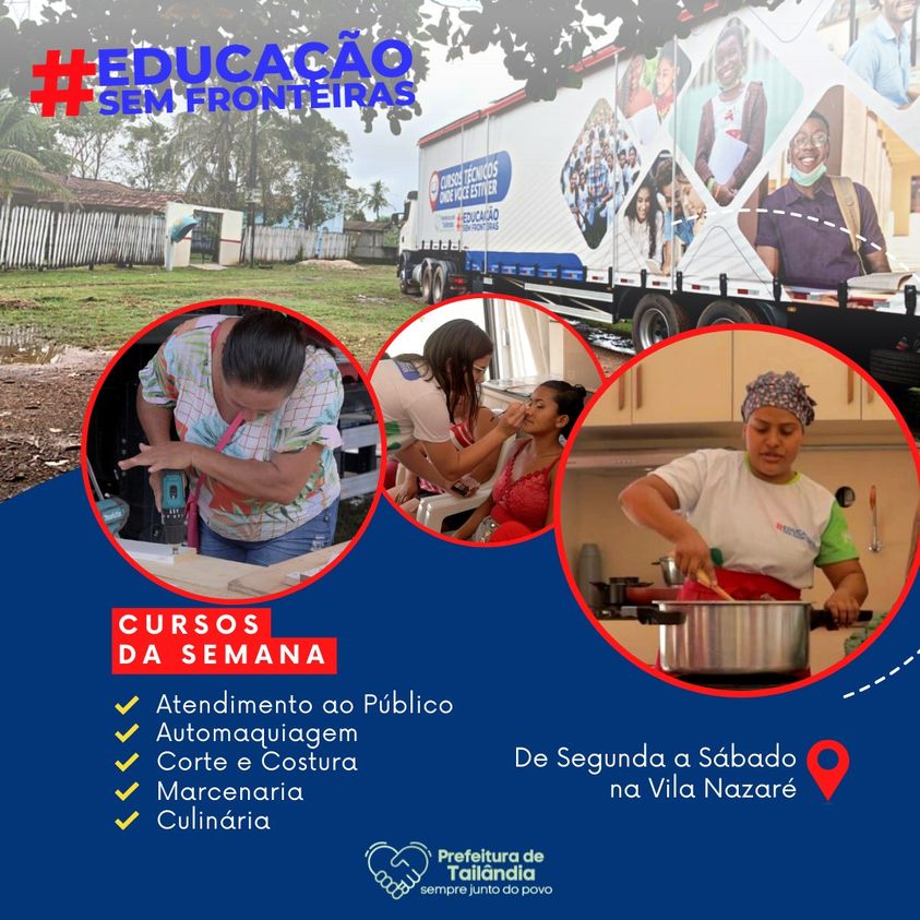 Tailândia: confira onde a carreta de cursos profissionalizantes vai está! 