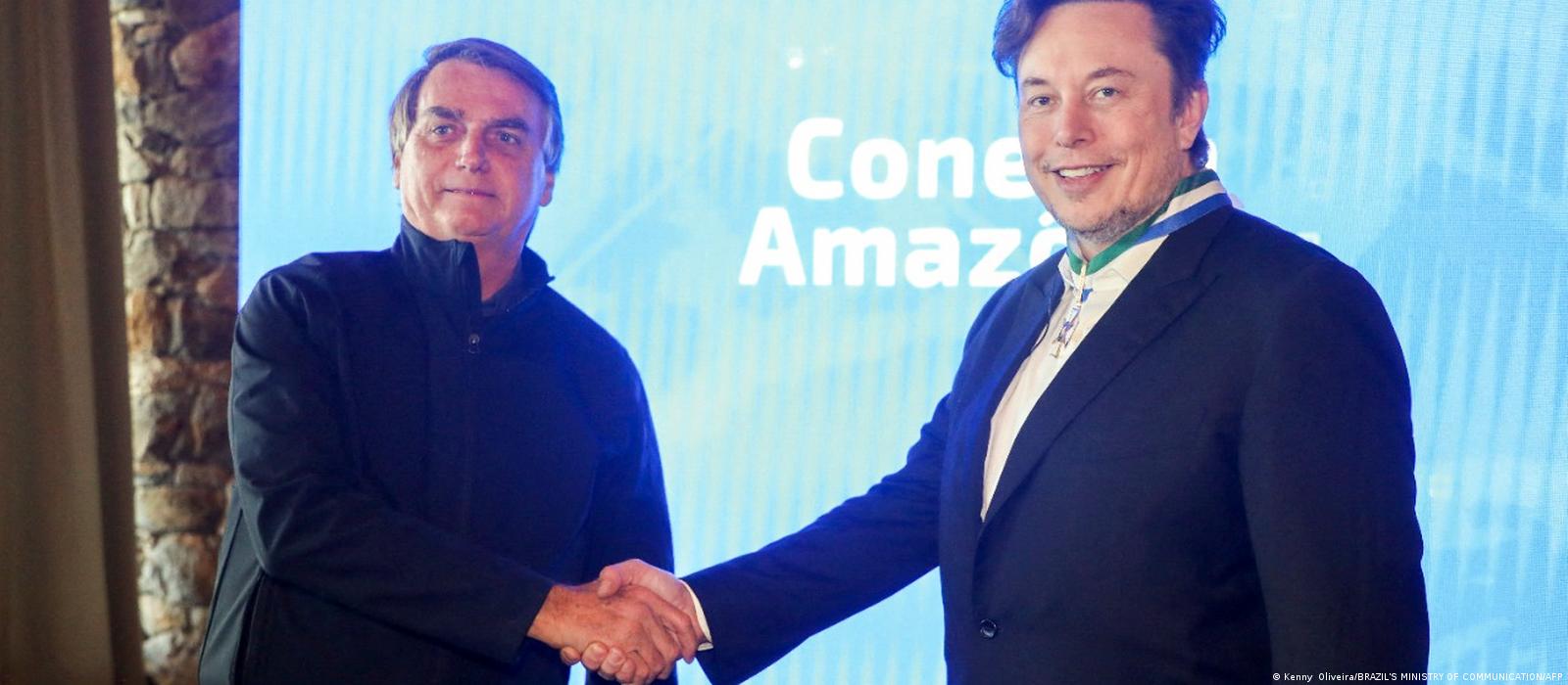 Bolsonaro se reúne com Musk e trata sobre liberdade e Amazônia