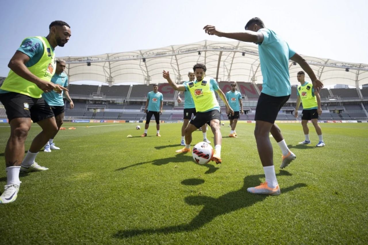 Seleção Brasileira faz primeiro treino em Seul já para os amistosos de junho