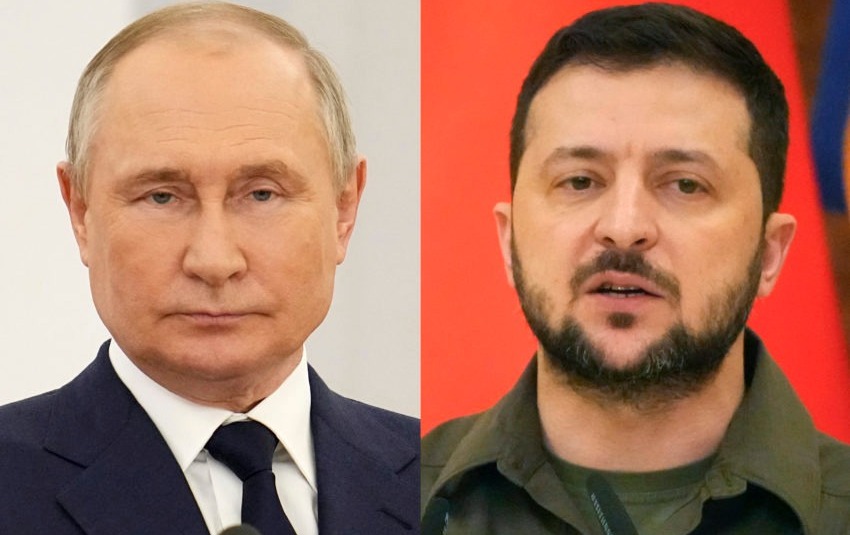 Admitiu Rússia que há possibilidade de encontro entre Putin e Zelensky