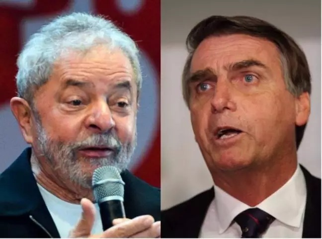 Ipespe: Lula tem 45% das intenções de voto e Bolsonaro, 34%