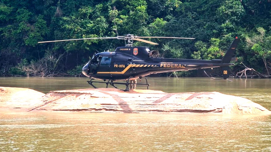 PF destrói garimpos ilegais em área indígena no Pará