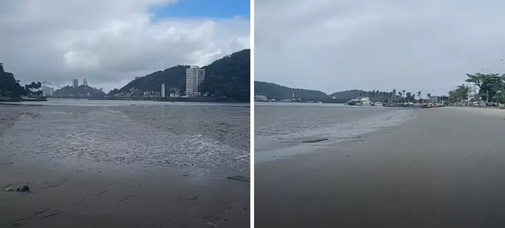 Mar 'some' após passagem de ciclone em SP