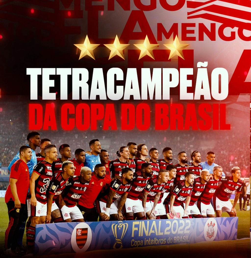 Flamengo conquista o tetra da copa do brasil contra o Corinthians