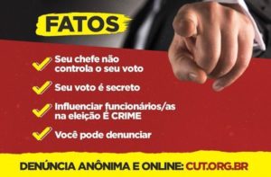 Portal para fazer denúncia de assédio eleitoral já está disponível