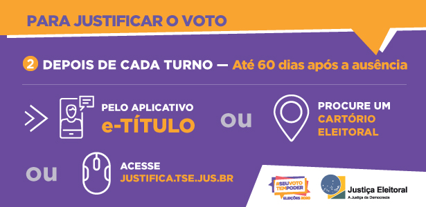 Termina nesta segunda o prazo para justificar ausência no 2º turno; Encerra-se na próxima segunda-feira (9) o prazo para que eleitores