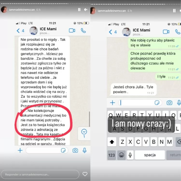 Mãe de jovem que diz ser Madeleine McCann fala que ela é "doente";Após a polonesa Julia Faustyna, de 21 anos, aparecer afirmando ser a 