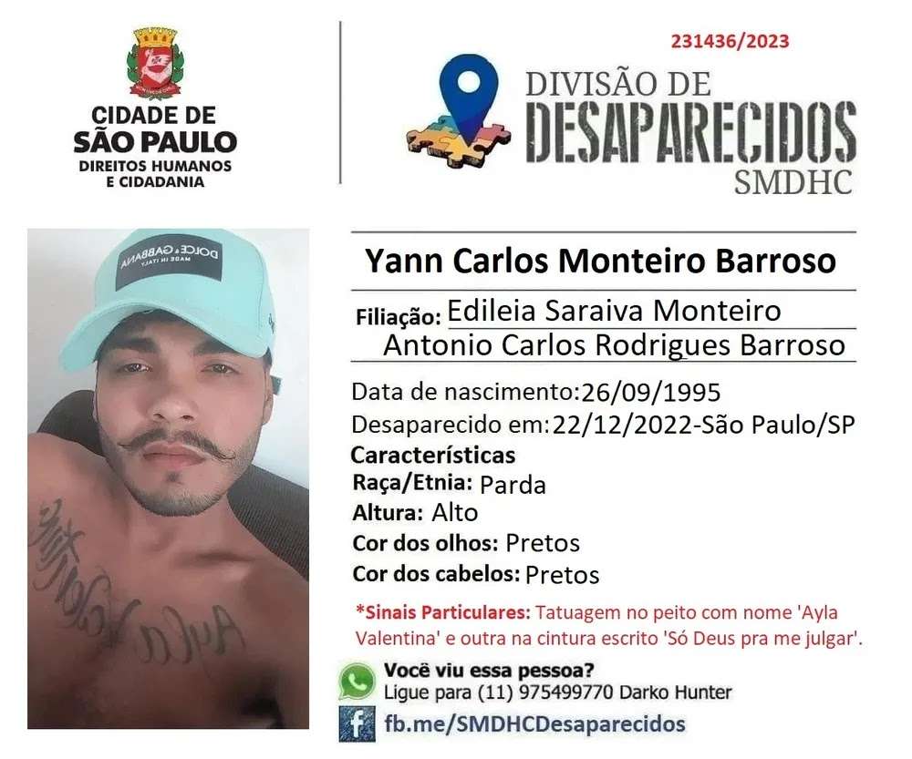 Sequestrador que fez família refém em Belém estava como 'desaparecido' em São Paulo; Yann Carlos Monteiro Barroso, de 27 anos