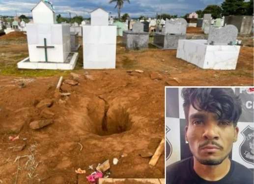 Túmulo de Lázaro Barbosa é violado em cidade do Goiás; O túmulo de Lázaro Barbosa, que passou 20 dias fugindo da polícia depois