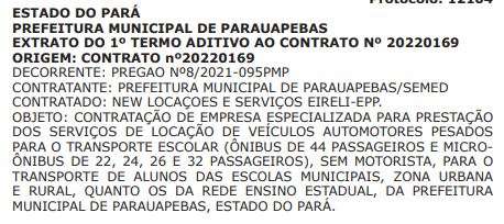 Parauapebas: Prefeitura paga mais de R$ 41,7 mi com locação de ônibus escolares só os pedaços; A Prefeitura de Parauapebas, no sudeste