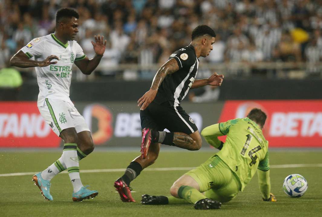 Brasileirão: Botafogo segue líder e Luxemburgo vence a primeira Segue o líder! Neste domingo, o Botafogo venceu o América-MG por 2 a 0,