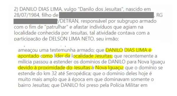 Danilo Tandera: miliciano é o mais procurado do RJ. Investigado, processado, mas com pouquíssimo tempo atrás das grades