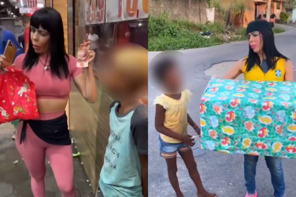 Tiktoker entrega banana e macaco para crianças negras e revolta internautas / As tiktokers Kérollen e Nancy foram acusadas de racismo