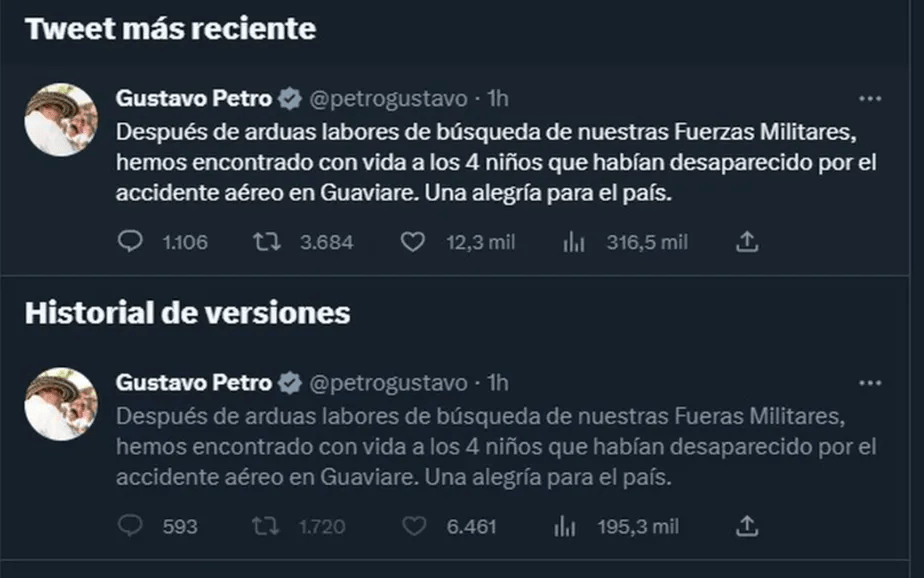 Presidente da Colômbia apaga tuíte que anunciava resgate de crianças depois se retrata dizendo que buscas continuam. Presidente da Colômbia