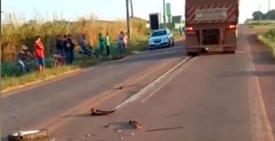 Colisão entre bicicleta, bitrem e moto deixa um morto em Santana do Araguaia / Os acidentes de trânsito ou rodoviários