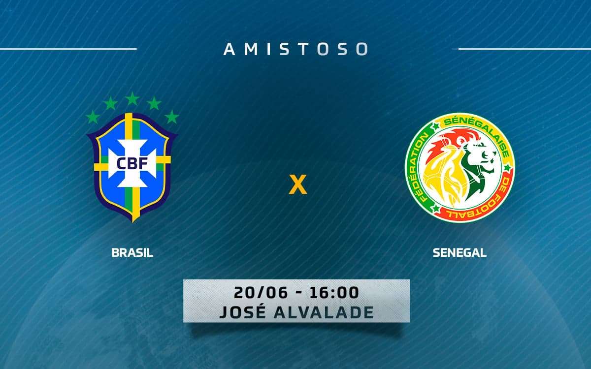 Brasil x Senegal ao vivo, onde assistir?/ Seleção brasileira volta a campo nesta terça-feira (20), em Portugal