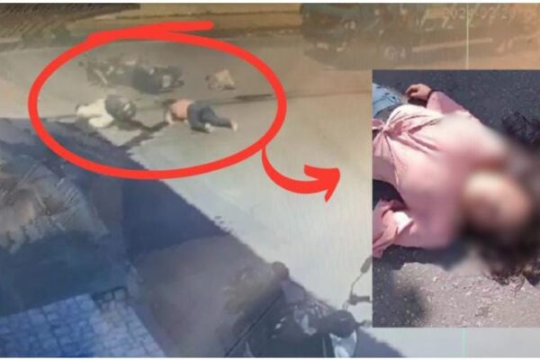 🚨Vídeo registra acidente de uma moto com um caminhão, mulher fica gravemente ferida Nesta terça-feira (20), por volta de 14h, uma mulher