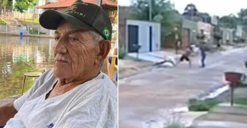 Vídeo: Catador de 71 anos é morto a pauladas no meio da rua. Crime aconteceu em Gurupi e Valentim Rodrigues Medrado chegou...