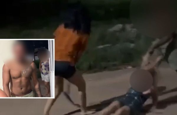 🚨Vídeo mostra homem agredindo mulheres com socos e puxões de cabelo em Itaituba, no Pará Segundo informações, a polícia tenta localizar