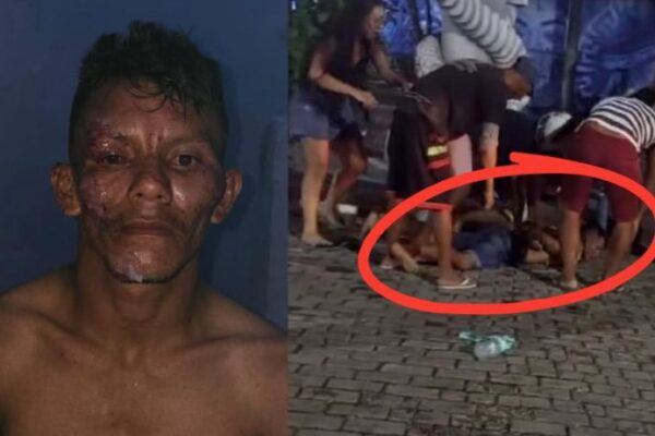 Psicopata enforca criança e ainda agride os pais, veja o vídeo