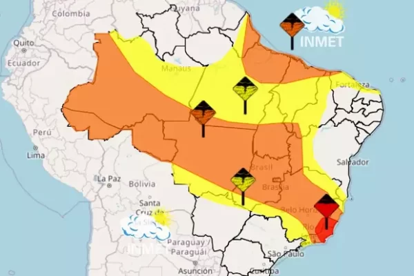 Chuvas intensas: Inmet emite alertas para quatro regiões; no Sudeste. Até domingo, 24, diversos estados podem registrar alagamentos...