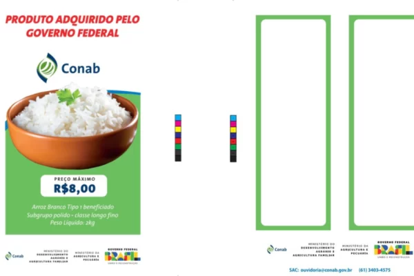 Governo: Arroz importado terá logotipo do governo federal e preço máximo de R$ 4 por quilo O arroz comprado pelo governo federal para fazer