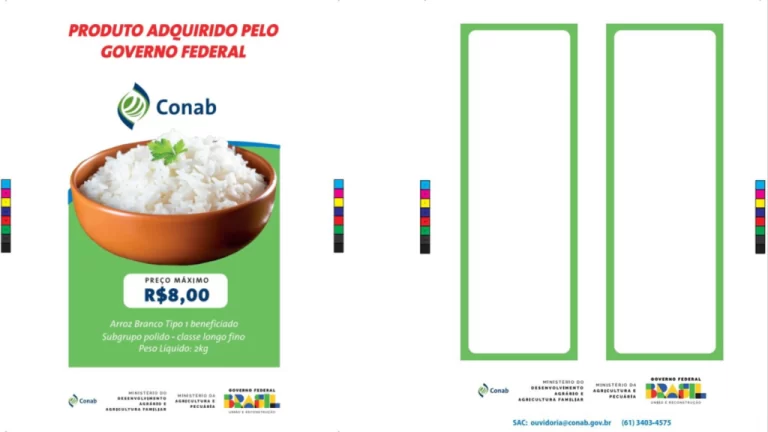 Governo: Arroz importado terá logotipo do governo federal e preço máximo de R$ 4 por quilo O arroz comprado pelo governo federal para fazer