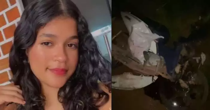 🚨VIDEO FORTE Mostra Adolescente decapitada em acidente entre moto e caminhonete, em Paragominas PA Dayza Castro, 17, morreu em um acidente