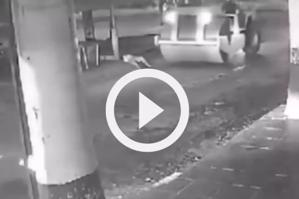 🚨Veja o Vídeo: Mulher tem pés esmagados por rolo compressor Imagens de câmeras de segurança flagraram o momento em que um rolo compressor