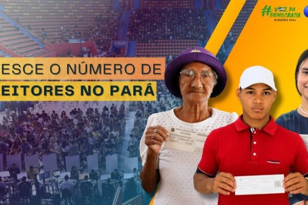 Politica: Pará tem 356 mil novos eleitores para as Eleições de 2024 O Tribunal Regional Eleitoral do Pará (TRE do Pará) registrou um aumento