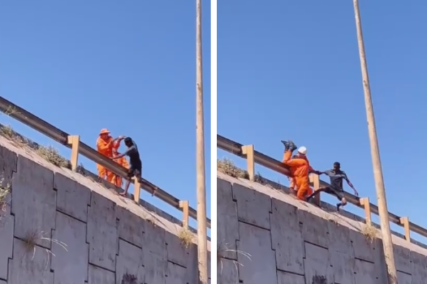 🚨😱VEJA O VÍDEO: bombeiro cai de viaduto ao tentar salvar homem que ameaçava se jogar Um vídeo compartilhado nos aplicativos de mensagens...