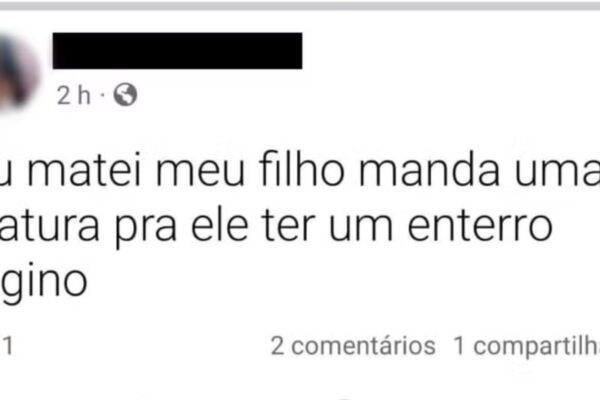 🚨Mãe assume crime nas redes sociais: “Eu matei meu filho, mandem uma viatura”😱 Uma mulher foi presa após compartilhar nas redes sociais
