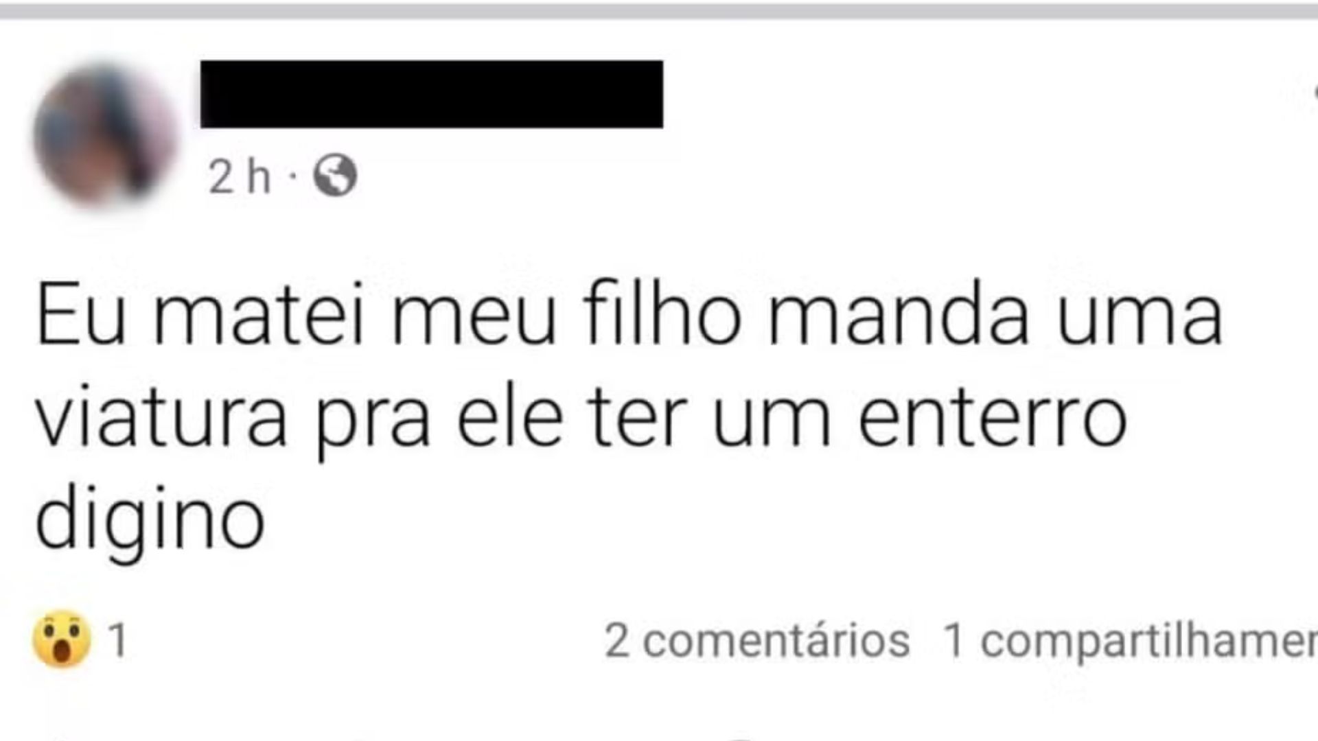 🚨Mãe assume crime nas redes sociais: “Eu matei meu filho, mandem uma viatura”😱 Uma mulher foi presa após compartilhar nas redes sociais