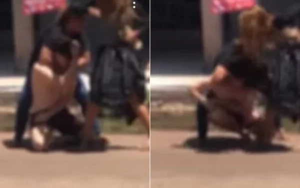 🚨😱Adolescente é espancado por tirar virgindade de jovem de 13 anos; Veja o Vídeo Uma grande confusão foi registrada na tarde deste domingo
