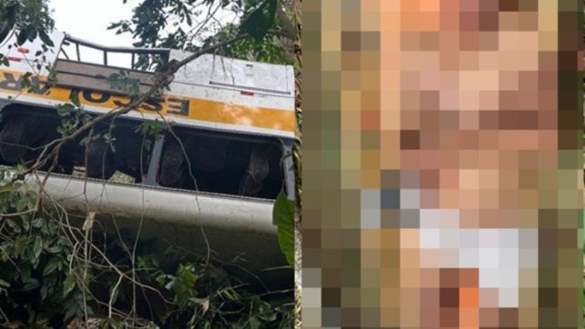 Ônibus cai em ribanceira e deixa 18 mortos na Serra da Barriga, em Alagoas.