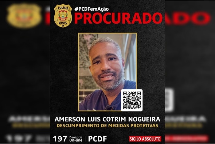 Homem é procurado por invadir casa da ex e espalhar facas em diferentes cômodos. Amerson Luis Cotrim Nogueira...