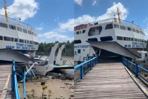 Pará: Balsa perde o controle e destrói trapiche em Breves