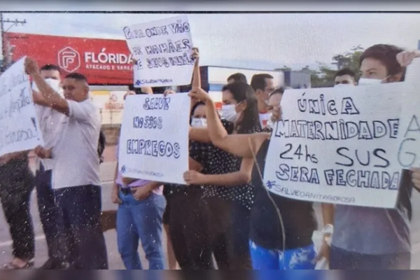 Protesto na BR-316 denuncia calote milionário em hospital de Ananindeua