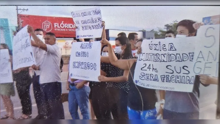 Protesto na BR-316 denuncia calote milionário em hospital de Ananindeua