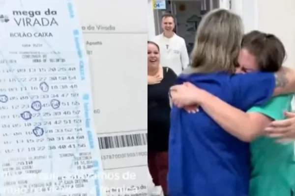 Mulher confere resultado da Mega da Virada e se surpreende