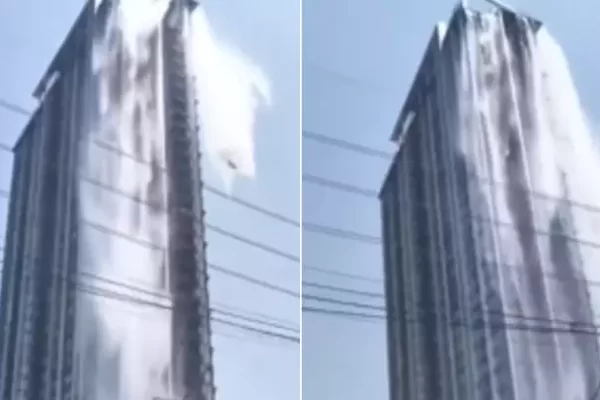 Hóspedes do estabelecimento de Bangkok saíram correndo em roupas de banho. Um vídeo flagrou o momento em que água de uma piscina...