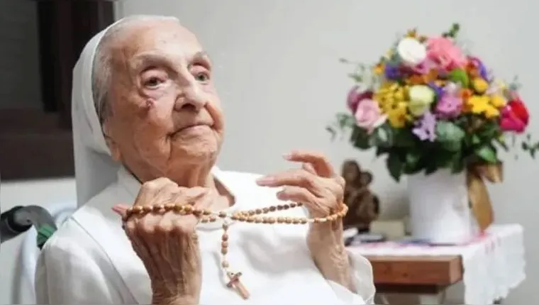 A freira Inah Canabarro Lucas, de 116 anos, era considerada a pessoa mais velha do mundo desde janeiro deste...