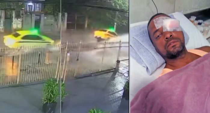 Um acidente provocado por uma tampa de bueiro solta deixou um taxista gravemente ferido na última sexta-feira (23), no bairro do...