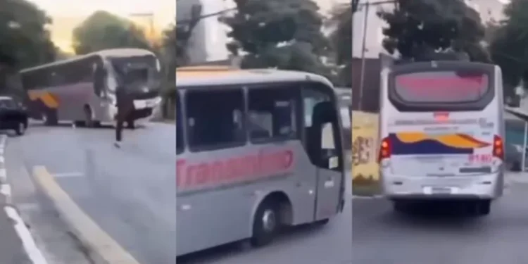 Um homem de 35 anos foi preso na noite de sábado (31) após furtar um ônibus da empresa Transmimo Transportes e colidir o veículo...