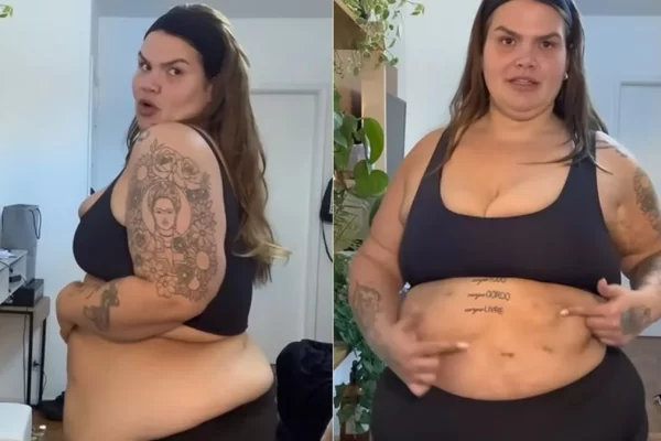 Thais Carla faz “tour pelo corpo” após perder 75 kg