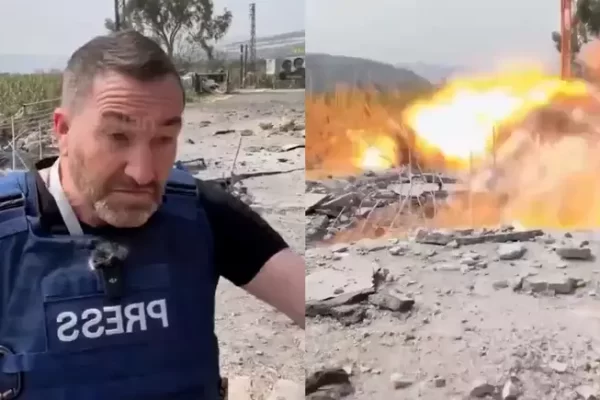 Jornalista e cinegrafista tiveram ferimentos leves e estão internados; a equipe afirmou que ataque foi promovido por Israel...