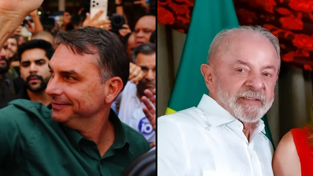 Pesquisa Atlas/Bloomberg aponta Flávio Bolsonaro à frente de Lula na corrida presidencial do 2º turno