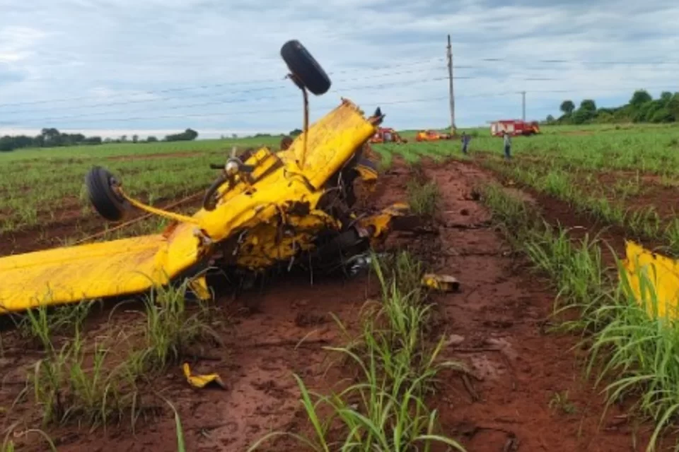 Avião cai em plantação de cana e piloto morre. Piloto do avião que caiu em Qurinópolis nesta quarta-feira (20) faleceu, de acordo...